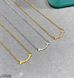 티파니 스마일 목걸이 (V-gold소재) (3COLOR)