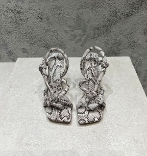 보테가베네타 23ss 스네이크 레더 샌들 (굽 10.5cm)