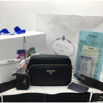 프라다 사피아노 가죽 숄더백